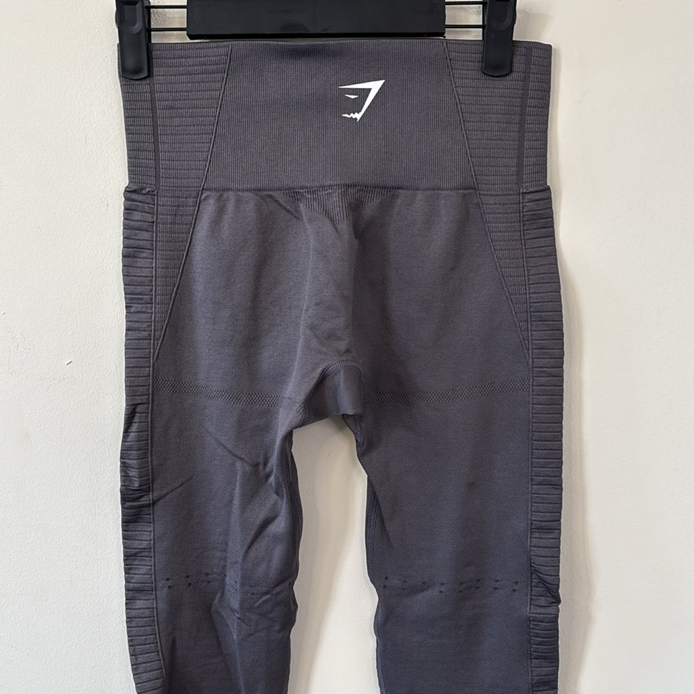 Gymshark Energy Cropped Leggings Slate Lavender Size Medium - Picture 7 of 10
